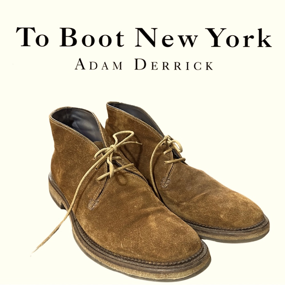 To Boot New York by Adam Derrick 10D brown suede chukka boot made in Italy